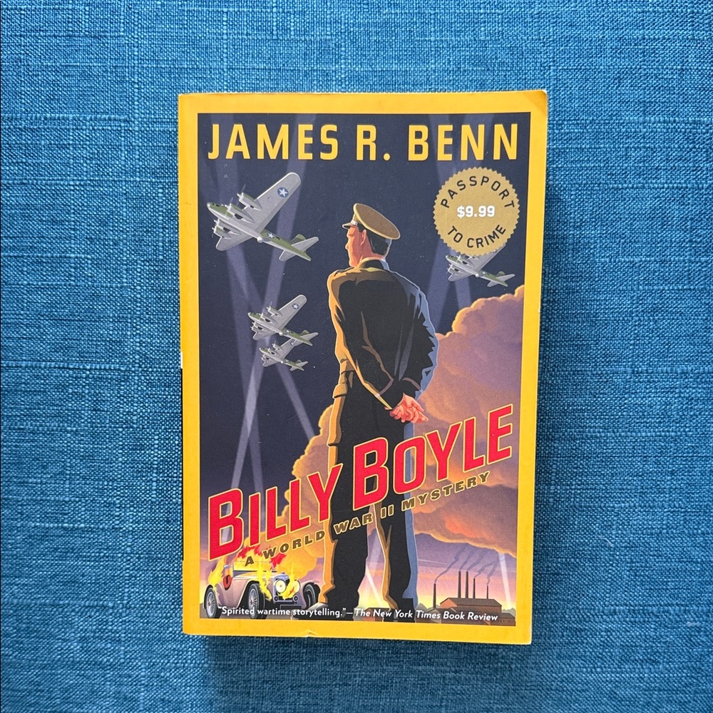 James R. Benn "Billy Boyle" Paperback — Yellow & Navy Cover